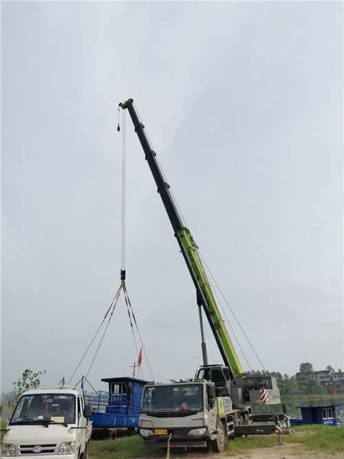 寿阳县桥梁建设吊装案例